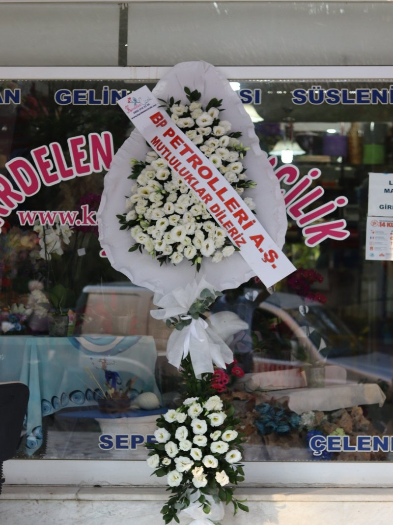 Beyaz Lüx Çelenk